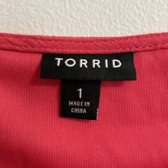 Torrid Mini Gauze Lace-Up Skater Swing Dress Womens 1X Long Bell Sleeve … - Picture 8 of 8